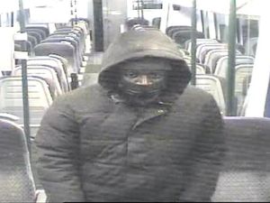 Supporting image for story: Police release image after rail passenger threatened with knife in attempted robbery