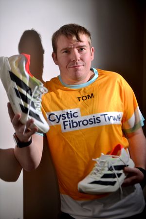 Tom Dyas is running the London Marathon to raise money for The Cystic Fibrosis Trust