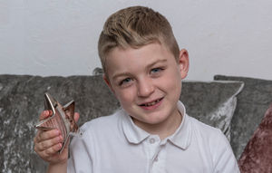 Cancer Research UK Star Award recipient Lewis Hulley from Rugeley