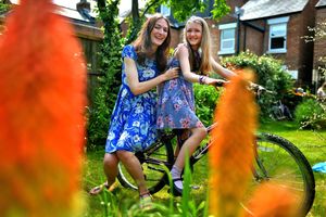 Ange Barre and Jessica Barre, aged 9, who is a young carer for her mom