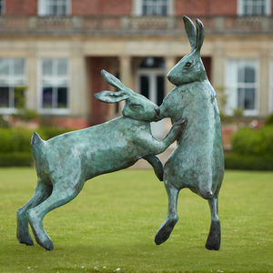 More than 40 sculptures were displayed across the stunning gardens at Sansaw Hall