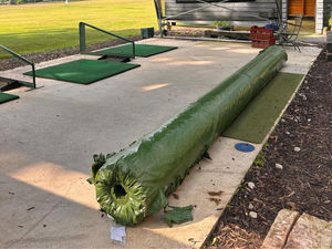 Supporting image for story: Sick thieves steal artificial grass donated to Shropshire golf centre to help injured veterans