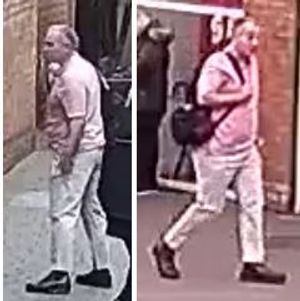 Police want to speak to this man after a man was spat on in Kidderminster. Photo: West Mercia Police