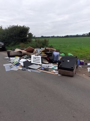 Rubbish from the bank holiday incident.