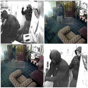 The four CCTV images released by police