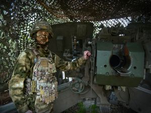 Supporting image for story: Ukraine claims successful attack on advanced Russian warplane