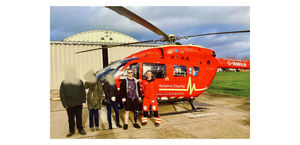 Dean credits the Midlands Air Ambulance for saving his life after the accident, in April 2022