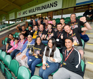 Family and friends turned out for the event.