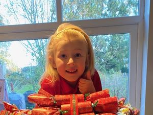 Supporting image for story: Primary school pupil makes Christmas crackers in memory of former teacher