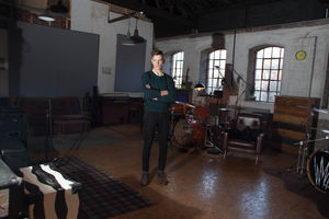 Jimm Zorn in the studio of Black Country Recording Company   Photo: Paul Broome