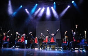 Full Out performs during Telford's Got Talent