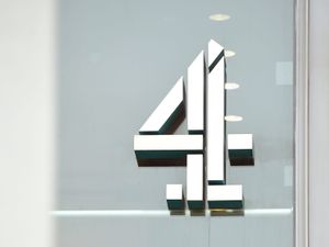 The Channel 4 logo on the broadcaster's building in London