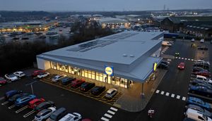 The brand new Lidl in Burntwood opens to the public.