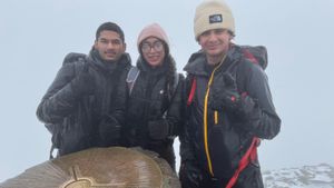 From left: Geo Anuj, Rhea Thomas, and Aaroosh Nayak