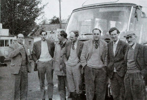Pioneering conservationist John Barrett (third on the right) was the charity’s first warden at Dale Fort Field Centre in Pembrokeshire. Here he is pictured with other centre wardens.