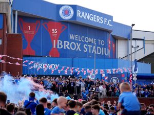 A general view of a stand at Ibrox
