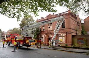 The road was closed while crews worked at the scene