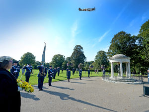 Supporting image for story: Spitfire soars above as Salopians mark Battle of Britain