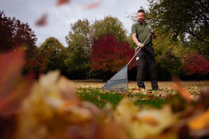 Gardener Adrian Corry at Dorothy Clive Gardens 