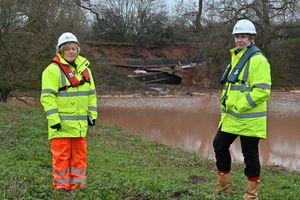 Sally Boddy, Canal River Trust Regional Engineer and Julie Sharman, Canal River Trust Chief Operating Officer