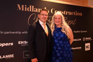 Derrick McFarland and Ruth McFarland at the Midlands Construction Charity Event at The Belfry