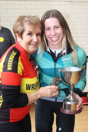 Rita Taylor with multiple winner Hayley Wells