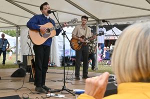 Awkward Family Portrait take to the Shrewsbury Folk Festival stage