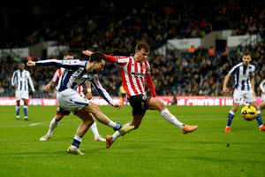 Johnston in action against Sheffield United (Photo by Adam Fradgley/West Bromwich Albion FC via Getty Images)