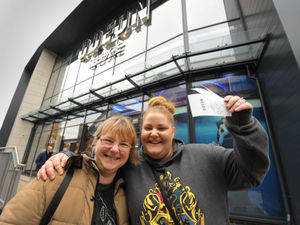 Supporting image for story: Pair snap up first cinema tickets at new Stafford ODEON - with video