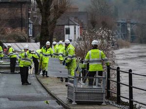 Supporting image for story: Flood defences in Ironbridge coming down - Shrewsbury to follow in next few days