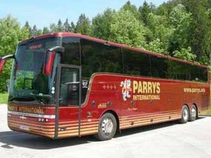 Supporting image for story: Schoolchildren's coach pelted with bricks