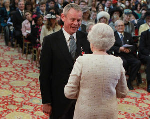 Martin Clunes is made an Officer of the Order of the British Empire by the Queen