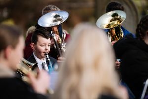 Q3 Academy Tipton students performed at the ceremony.