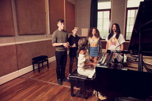 CeCe doing warm up exercises