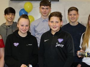 Supporting image for story: Celebration time for swimmers at county awards night