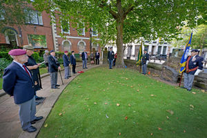 The VJ Day service at The Cenotaph in Wolverhampton