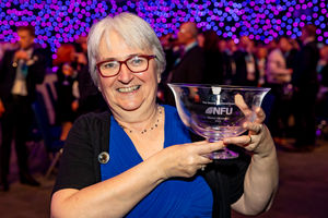 This year’s Meurig Raymond Award – named after the NFU’s former President – was presented to NFU Cymru Brecon & Radnor member, Sharon Hammond.