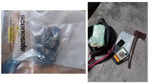 Drugs, axes and mobile phones were discovered when police searched the property. Picture: West Mercia Police