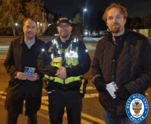 Sargeant Danny Fulford met with councillors in the town as part of the engagement work. Photo: West Midlands Police