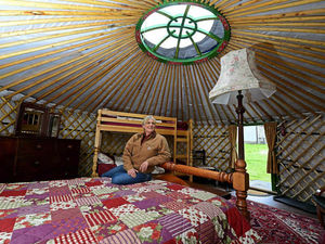 Supporting image for story: Video: From globetrotting to glamping - owner enjoying new holiday business after life in the fast lane
