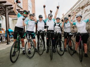 Supporting image for story: Hero's welcome for Gaz as he stops off in Shrewsbury on epic ride