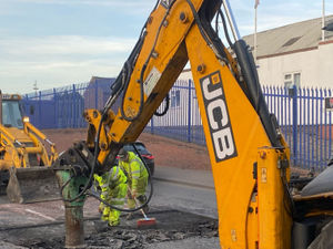 Supporting image for story: Dudley Council highways team night time blitz on potholes continues across borough