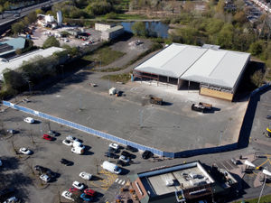 Supporting image for story: Mezzanine, garden centre and Tim Hortons drive-thru to transform Oldbury's old Toys R Us store