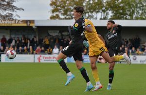 Brandon Comley sent off for a high kick