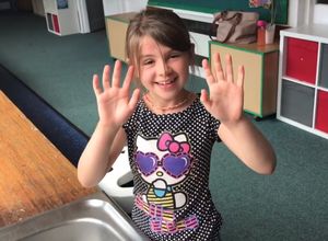 Images from Much Wenlock Primary School's guide to how school will look next week