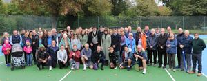 The tennis courts' official opening