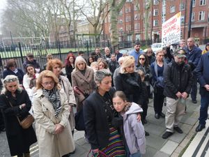 North Macedonia nightclub fire vigil – London