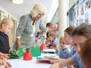 Supporting image for story: Camilla tells young book lovers: You are all going to be stars