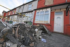 A fire broke out at a two-storey terraced home in Park Lane East, Tipton.