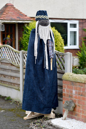 One entrant has chosen to make a wizard scarecrow